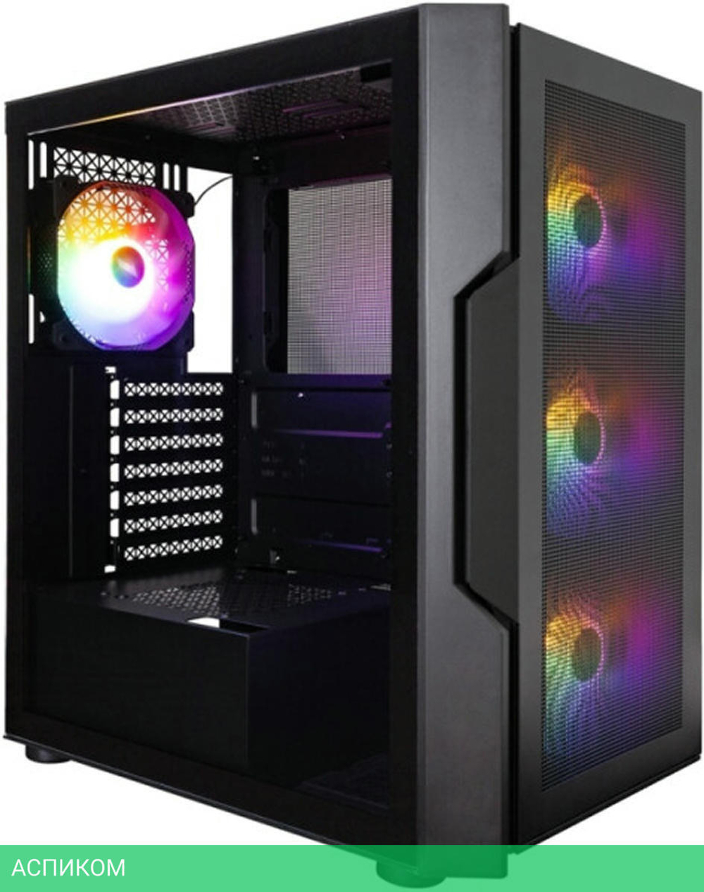 Корпус 1stPlayer T7-P без БП Black (T7-P-BK-4F7)