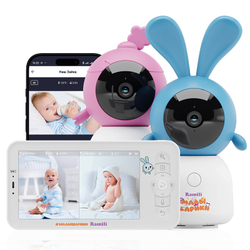 Видеоняня Ramili Baby RV100X2KROSHNUSHA Крошик и Нюша, Малышарики, с креплениями