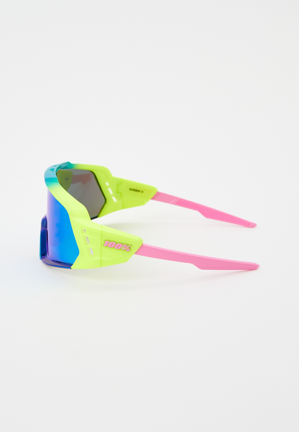 Спортивные очки 100% KORBIN X Satin Neon - Blue Mirror Lens