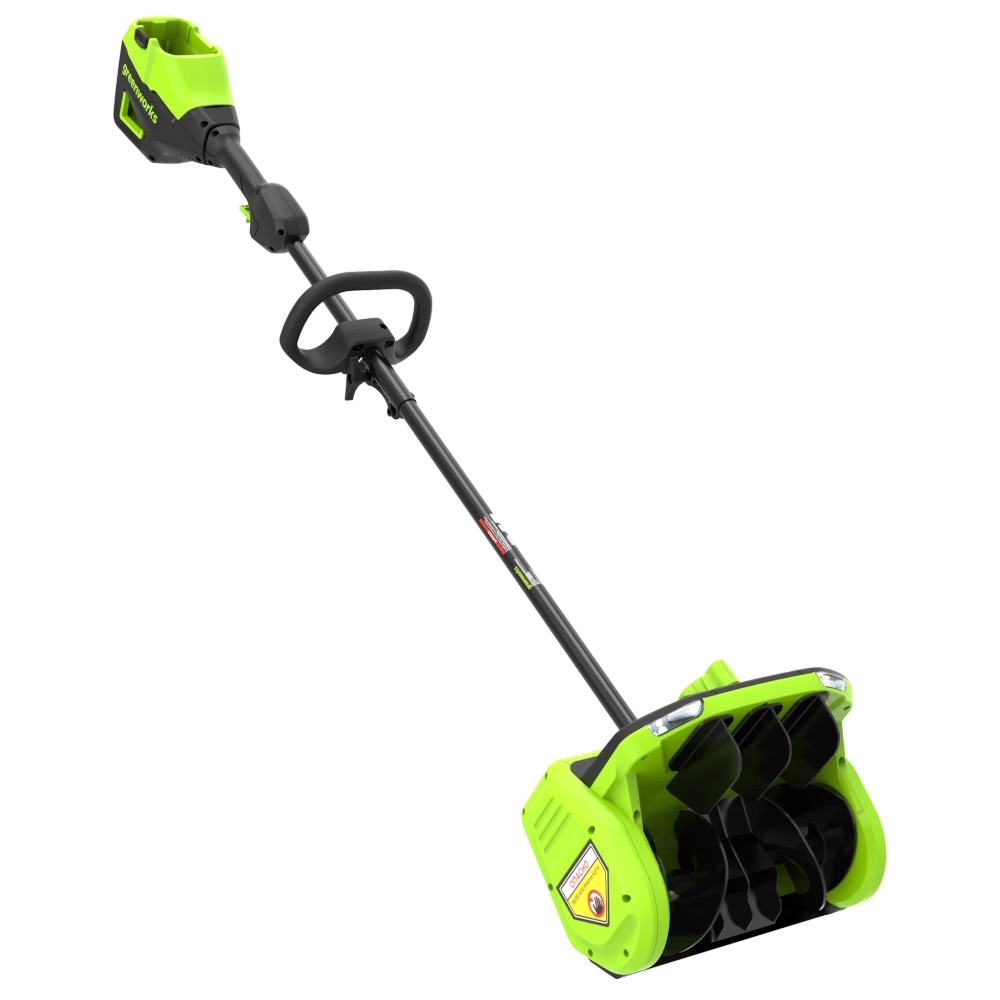 Greenworks GD60SS2 60В аккумуляторная снегоуборочная лопата (1 x 5 Ач, ЗУ) ковш 30 см, выброс 7.6 м 2603207UG