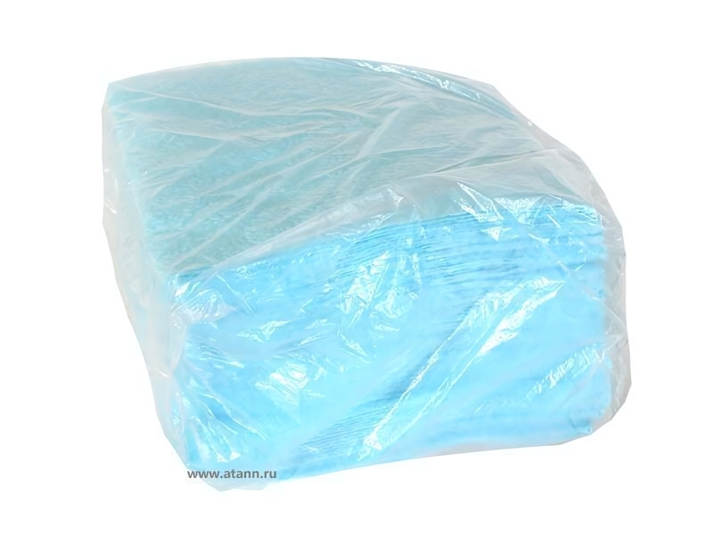 Салфетки 24*24см 50 листов 1-слойные голубые