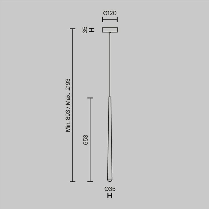 Подвесной светодиодный светильник Maytoni Cascade MOD132PL-L6BK