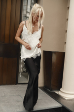 Топ с кружевом milk