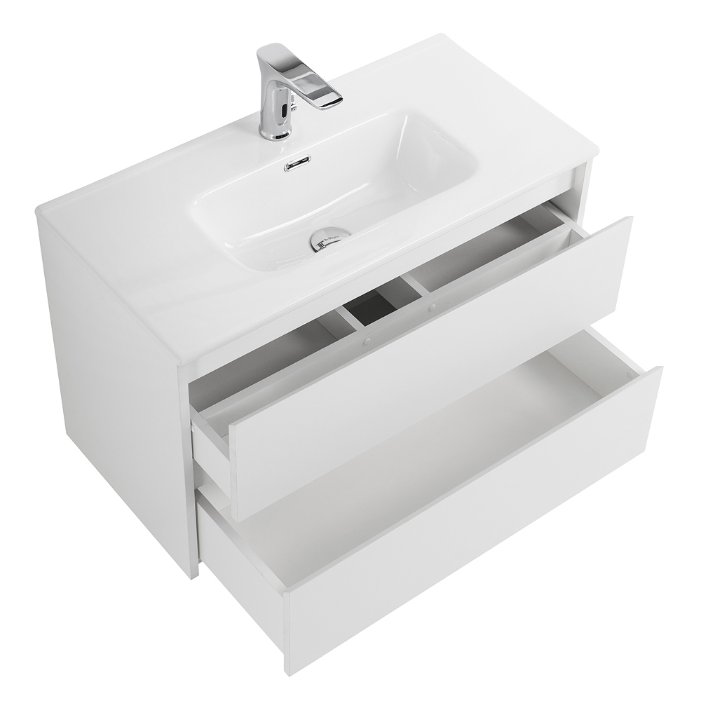 Тумба подвесная с раковиной BelBagno KRAFT 39-800/390-2C-SO-BO