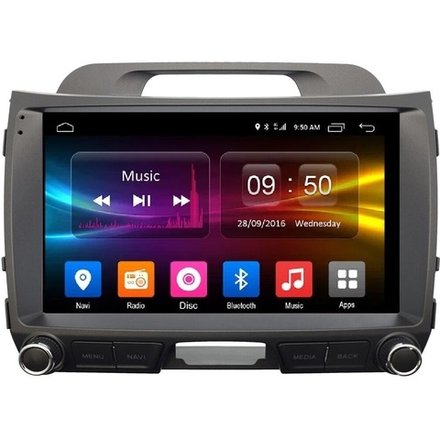 Магнитола для KIA Sportage 2010-2016 (низкая комплектация) - Carmedia SF-9735-1 IPS, Android 10, 8 ядер (TS18), 4G SIM-слот
