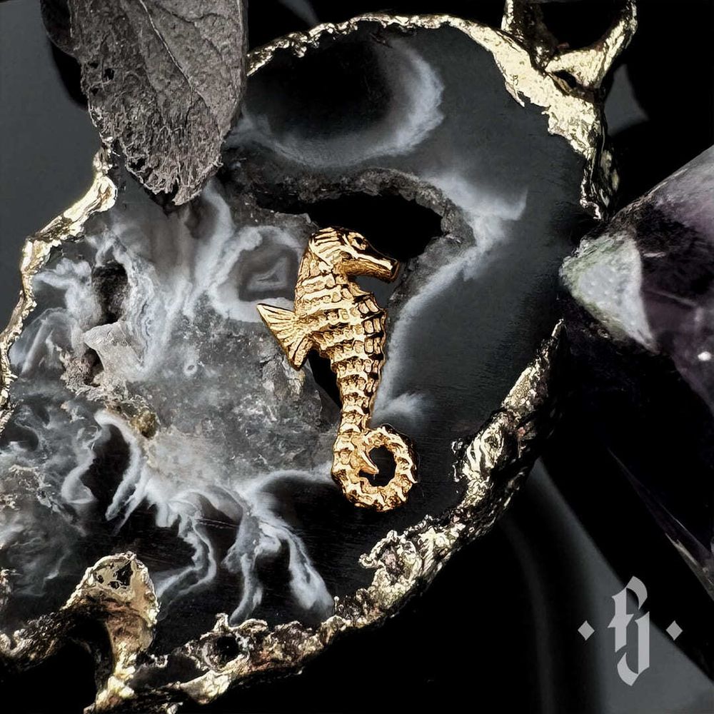 Накрутка "Sea Horse" - Желтое золото Накрутка "Sea Horse" - Желтое золото