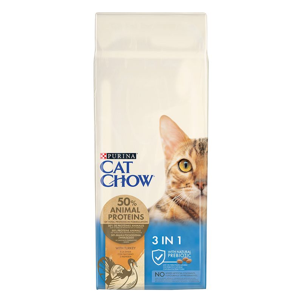 Сухой корм Purina Cat Chow Special Care 3in1 with Turkey