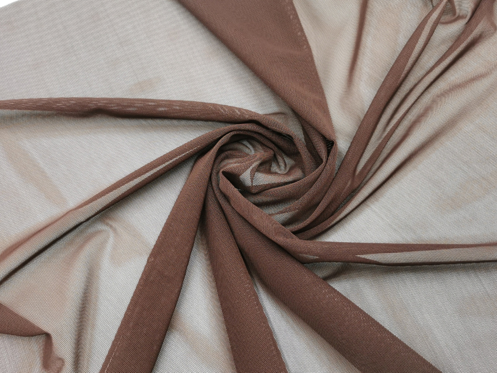 Эластичная сетка, коричнево-кофейная,(Арт: ES-980)