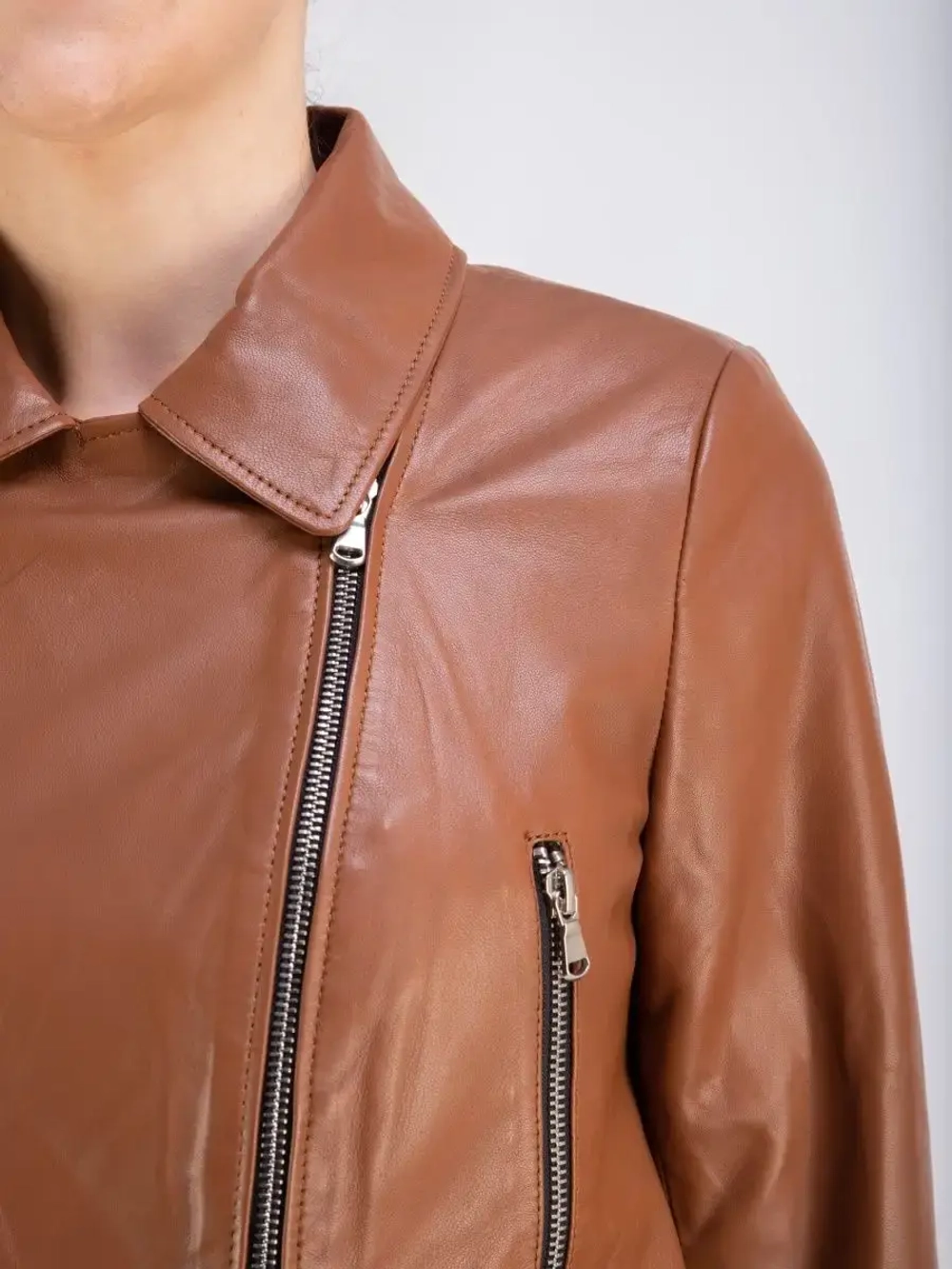 Косуха женская кожаная натуральная куртка Турция