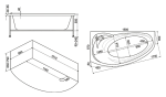 Ванна акриловая BAS Фэнтази 150x88