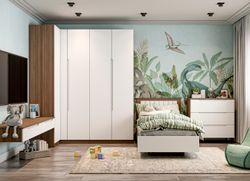 МС Роза Тумба подвесная 900 Орех Франклин/Тренто Белый софт, ДСВ Мебель