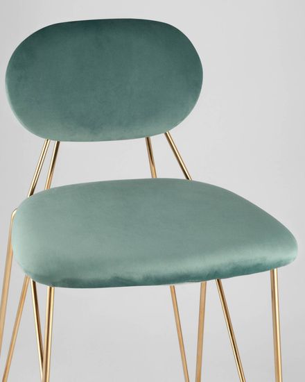 Стул Элис полубарный мятный