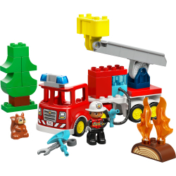 LEGO DUPLO - Пожарная машина с шлангом и пожарным 10473