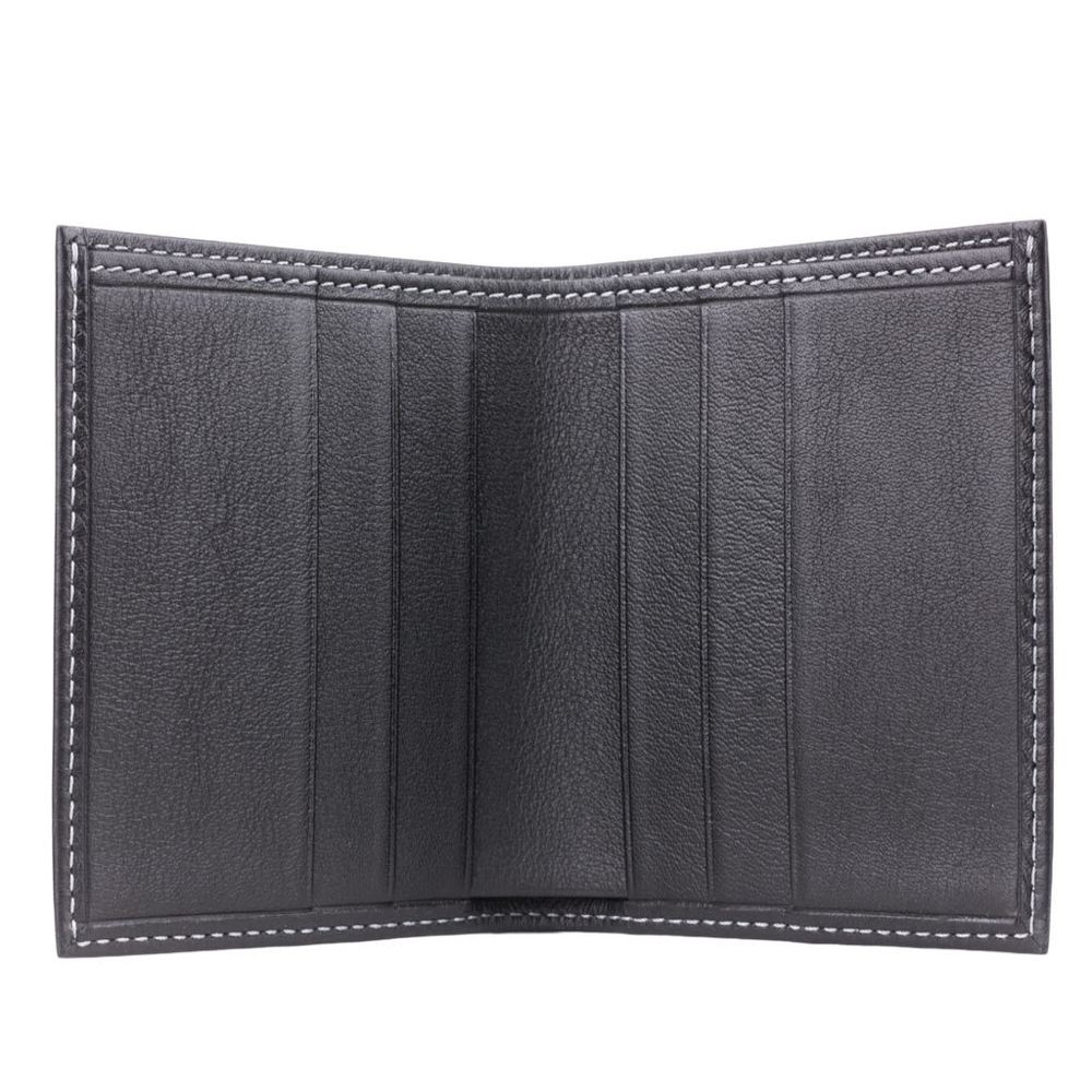 Портмоне мужское Carre из кожи теленка, черного цвета