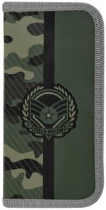 Пенал ПИФАГОР, 1 отделение, ламинированный картон, 19х9 см, "Army", 271101