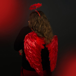 Крылья ангела в красном цвете, 40х55см