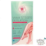 Восковые полоски для чувствительной кожи тела MI-RI-NE Wax Strips Depilation с Экстрактом алоэ, 20 шт.