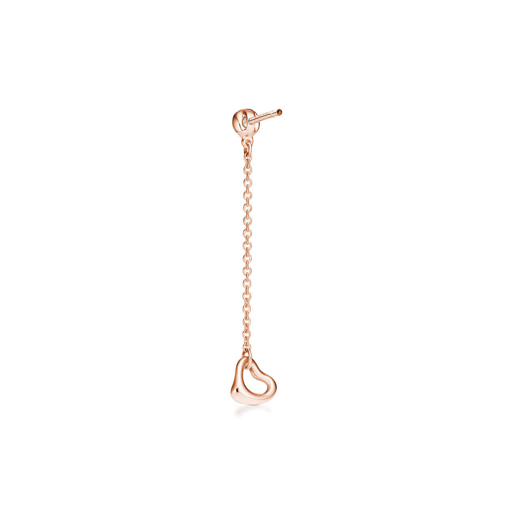Серьги из розового золота с бриллиантами, Tiffany 💎Open heart. Единственные в наличии