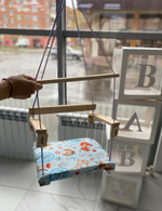 Детские качели с мягким сиденьем