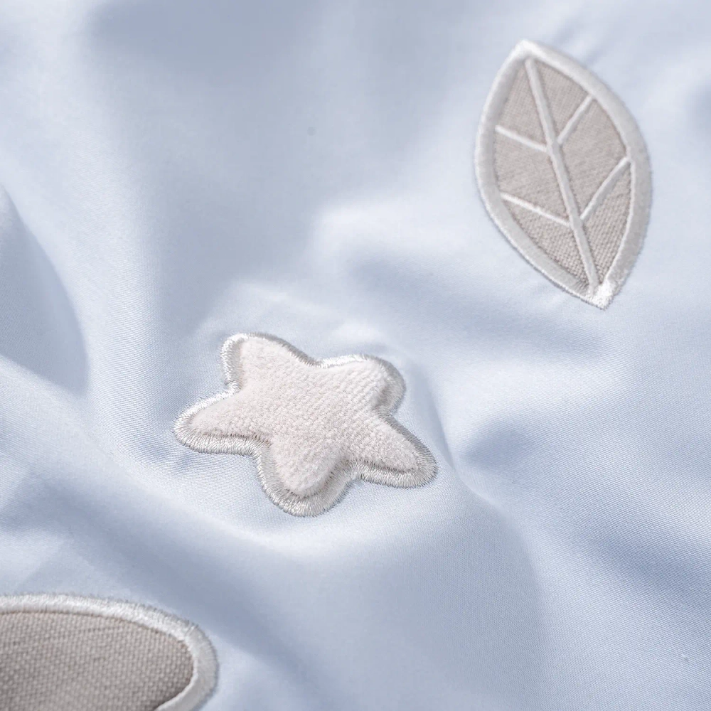 Комплект белья для классической кроватки Teddy Sateen 6 предметов цвет голубой
