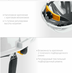 11094-2 ЗУБР ФОРТ Защитная каска с храповым механизмом белая