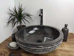 Раковина из мрамора Bowl Black Marmo BM-60032 45*45*15