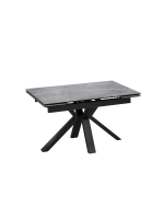 Стол кухонный Черный муар мрамор 140(200)х85х76 см