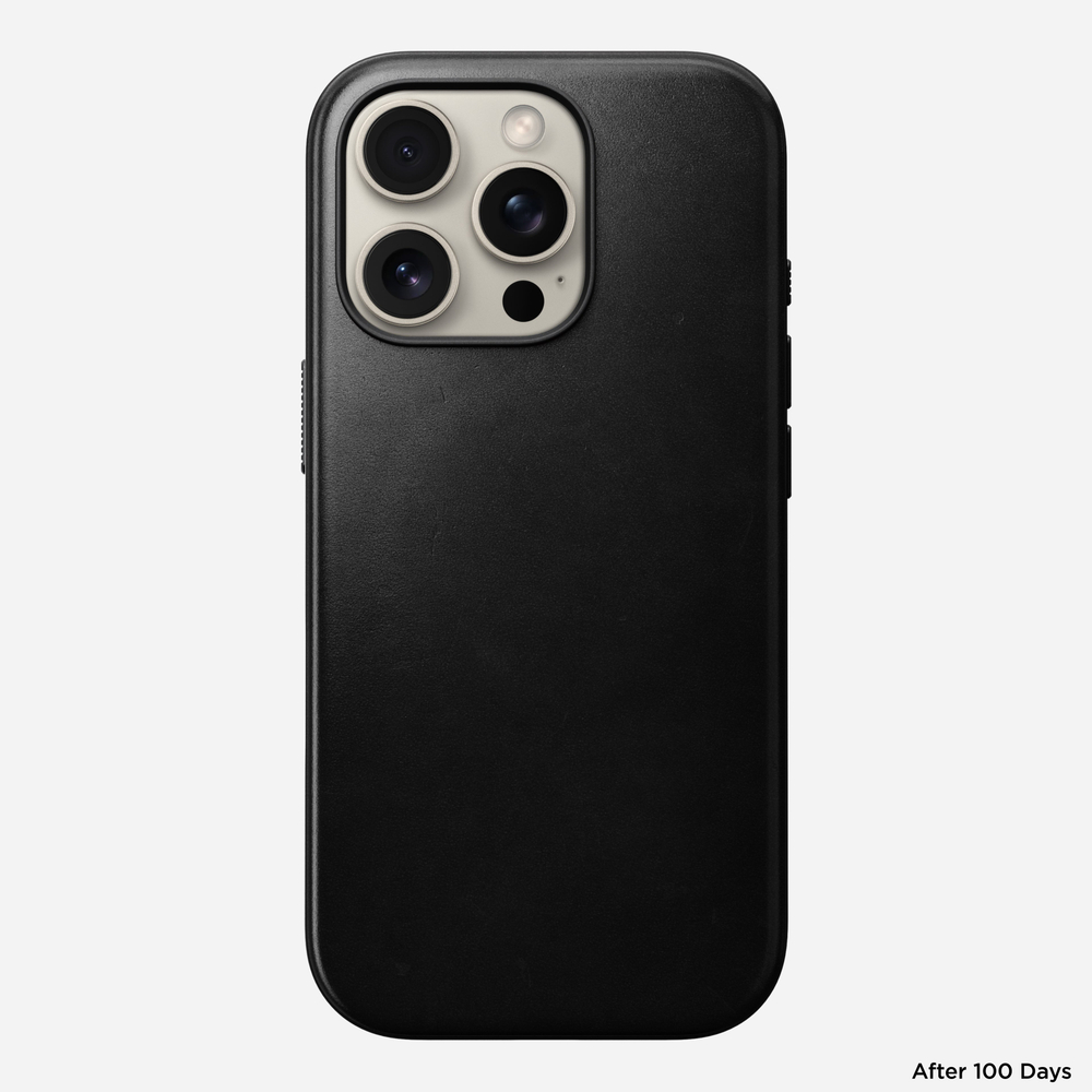 Чехол Nomad Modern Leather Case iPhone 16 Pro | Horween -  black