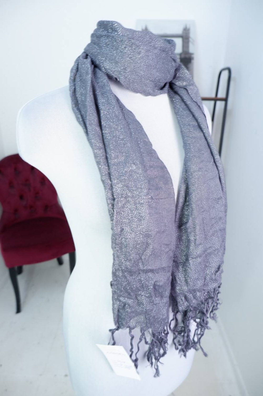 Палантин одноцветный