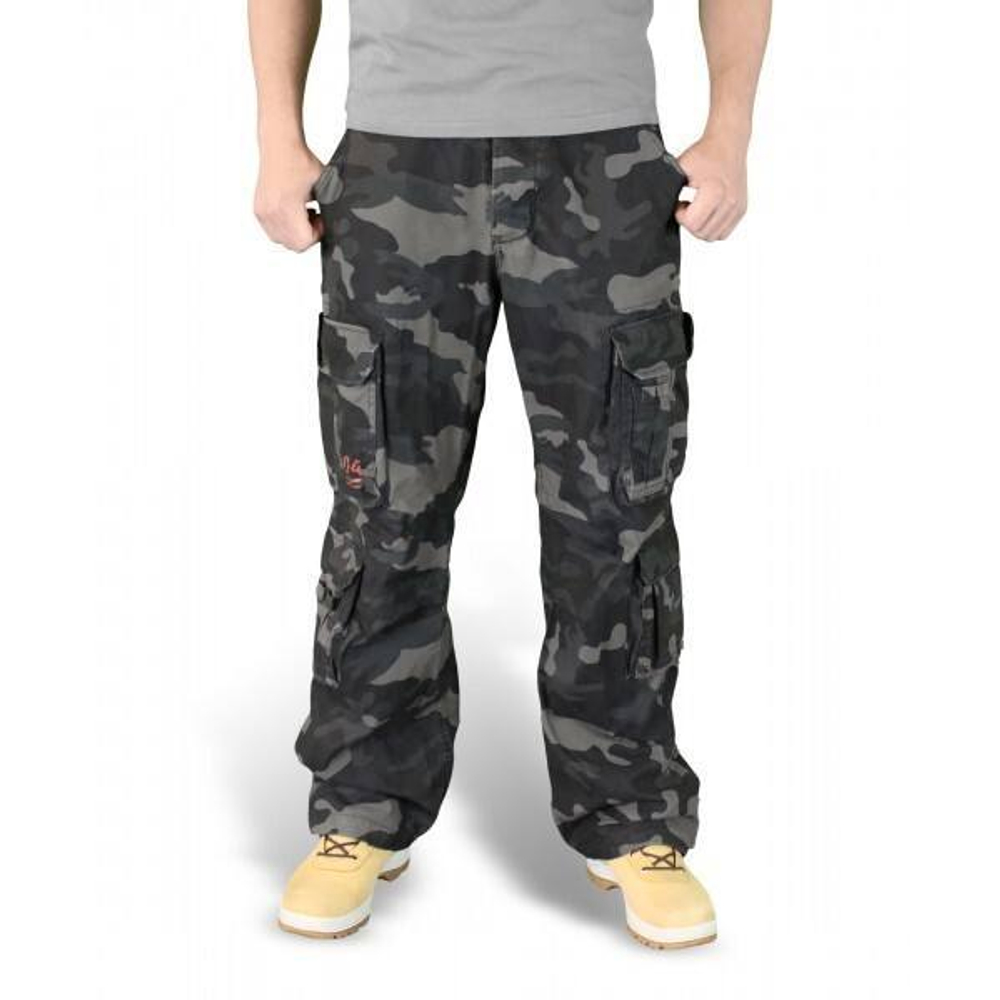 Брюки Surplus Airborn Vintage Trousers Black camo