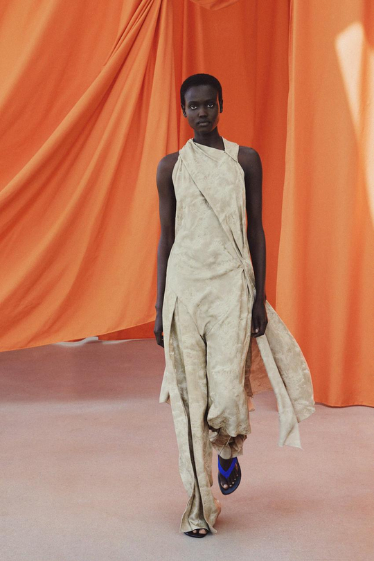 ZARA ТОП АСИММЕТРИЧНОГО КРОЯ ЖАККАРД — ZW COLLECTION, БЕЖЕВЫЙ