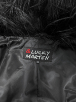 Полушубок Lucky Marten 2301 со скрытыми застежками и поясом