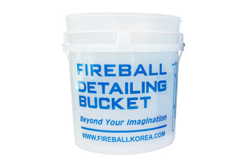 FIREBALL  Premium Ведро для мойки автомобиля прозрачное с удобной ручкой (белое) 18л