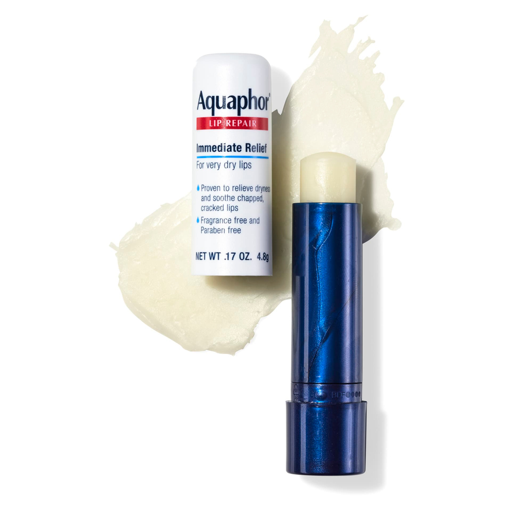 Aquaphor, Восстанавливающий бальзам для губ, помада, мгновенное восстановление, без запаха, 1 шт., 4,8 г (0,17 унции)