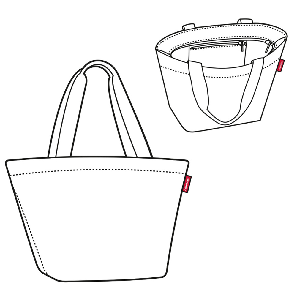 Сумка shopper m dark ruby