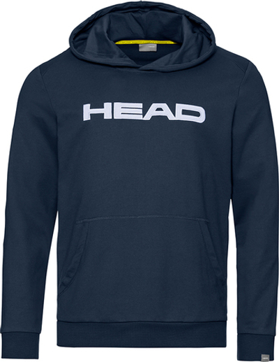 Кофта для мальчика теннисная Head Club Byron Hoodie JR - dark blue/white