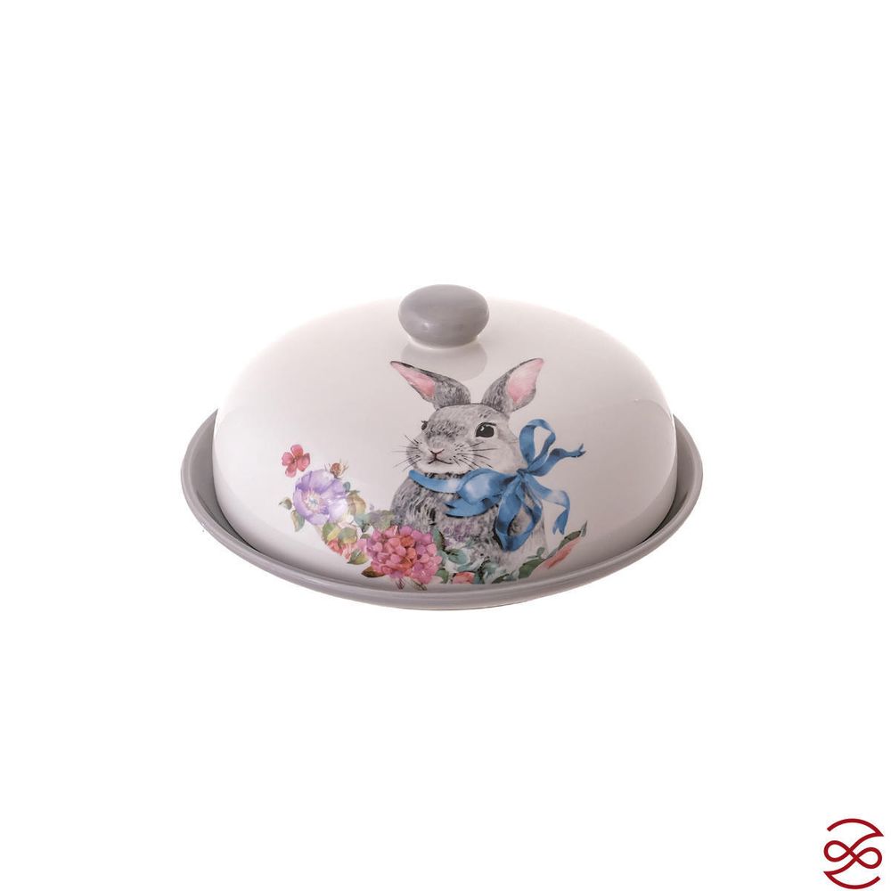 Блюдо для блинов с крышкой Repast Happy Easter 23*9,7 см