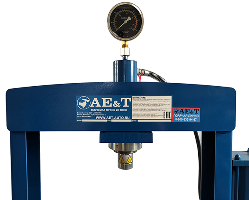 Пресс T61220MFA AE&T 20 т с ножной педалью и пневмоприводом