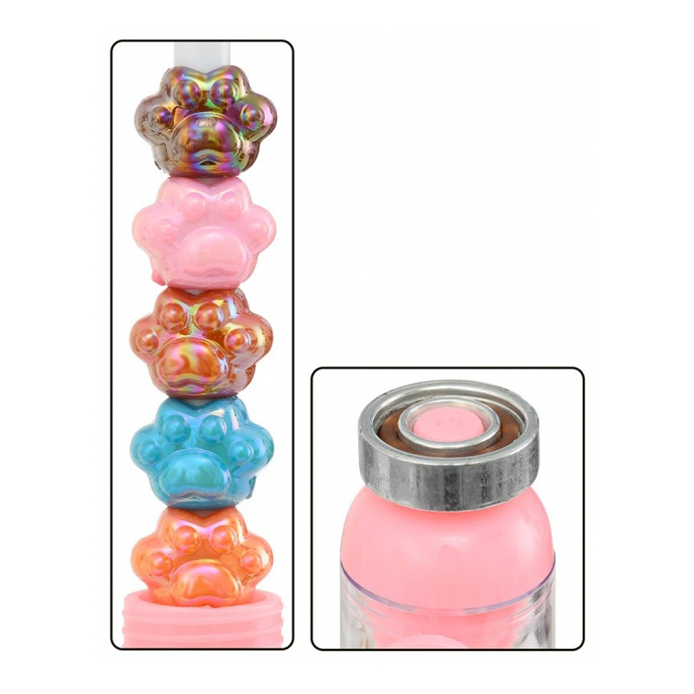 Ручка шариковая, автоматическая, Basir, синие чернила, серия "Лапки", с фигурками в корпусе и игрушкой, 36 шт