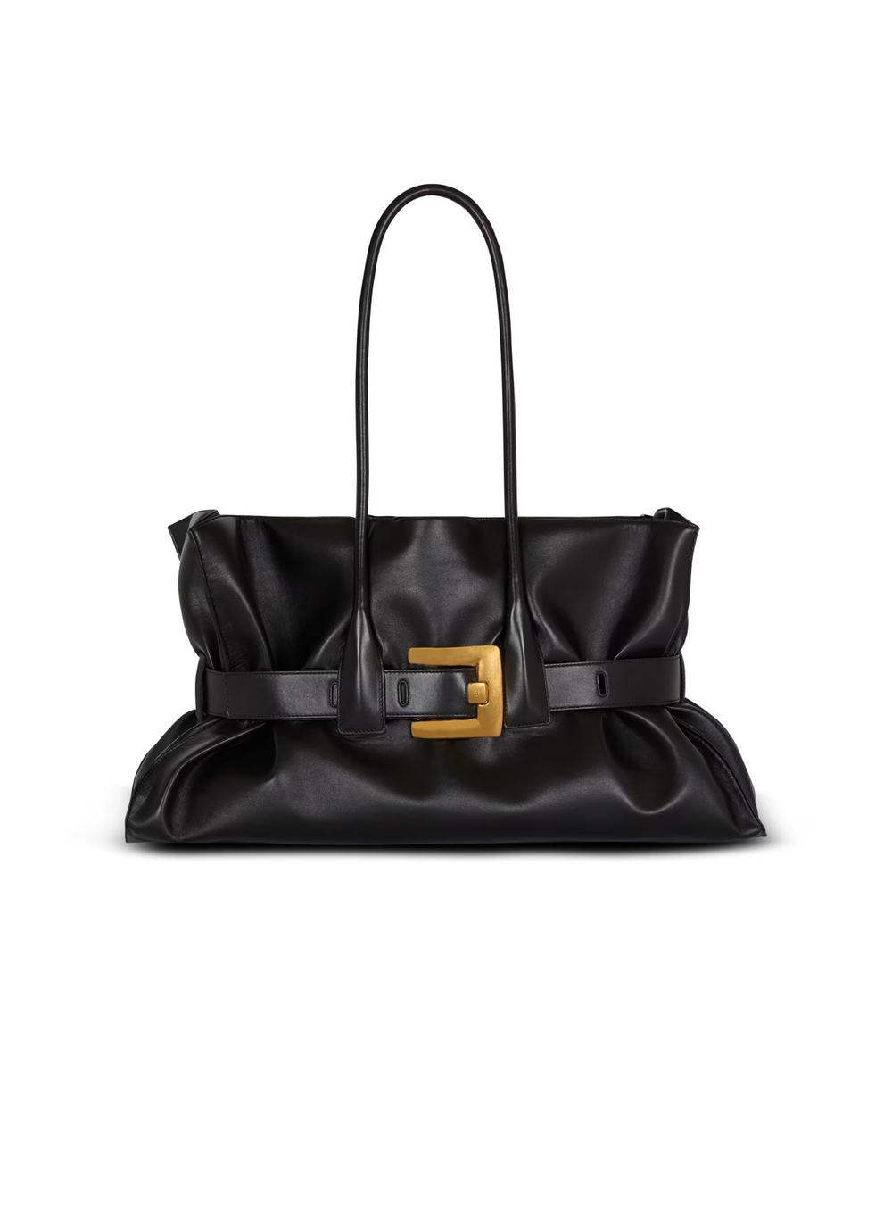 Balmain Большая сумка Anthem из телячьей кожи, черный