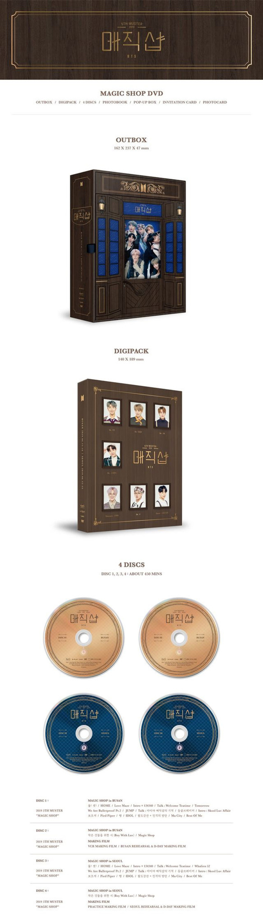 BTS - 5TH MUSTER [MAGIC SHOP] DVD