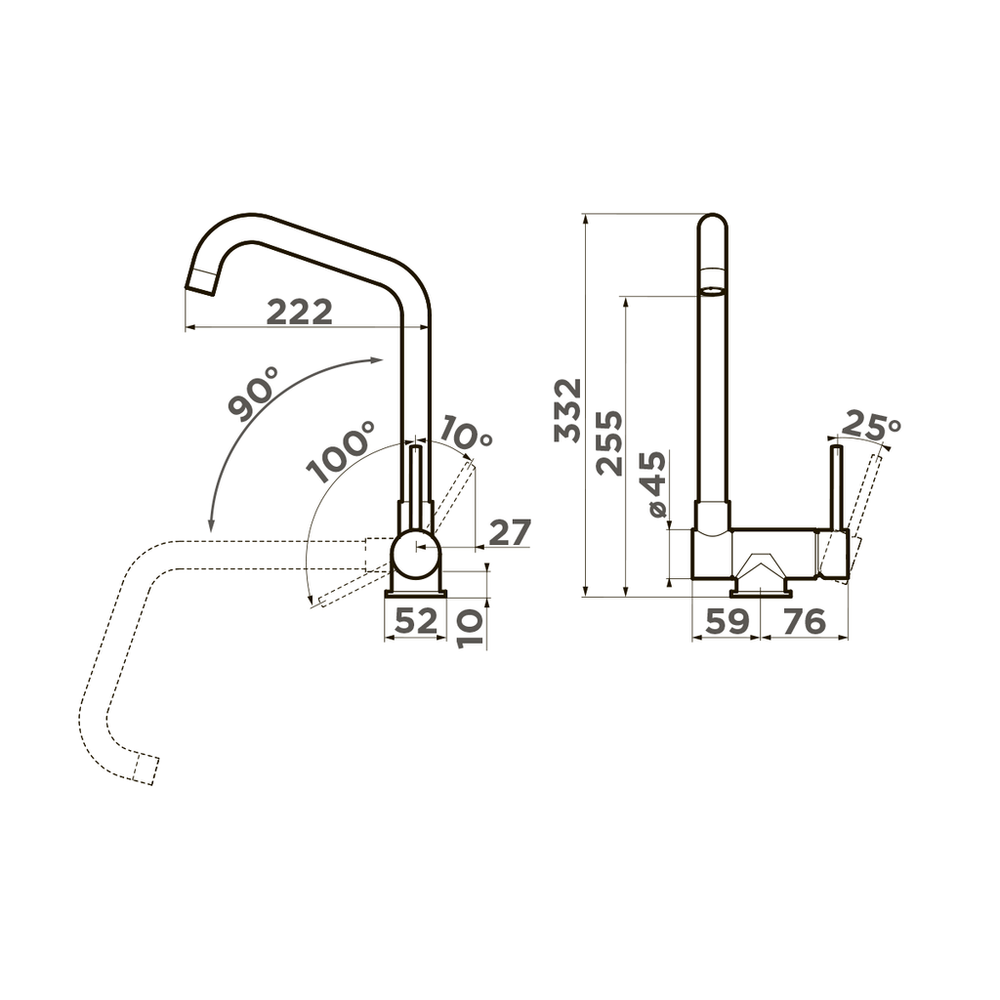 Смеситель Omoikiri Mori-C