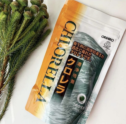 ORIHIRO Хлорелла источник витаминов и микроэлементов 900 таблеток.