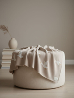 Вязаный плед Гуси