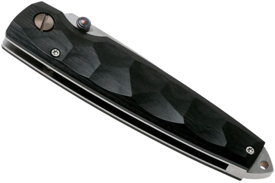 Складной нож Mcusta Shinra Emotion Tsuchi c клинком из стали VG-10 San Mai (Laminated Stainlesss Damascus) рукоять дерево