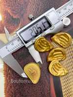 Пуговицы Скиапар. золотистые "Ладонь"