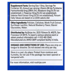 NuStrips, Sleep In A Strip™, голубика, 30 полосок