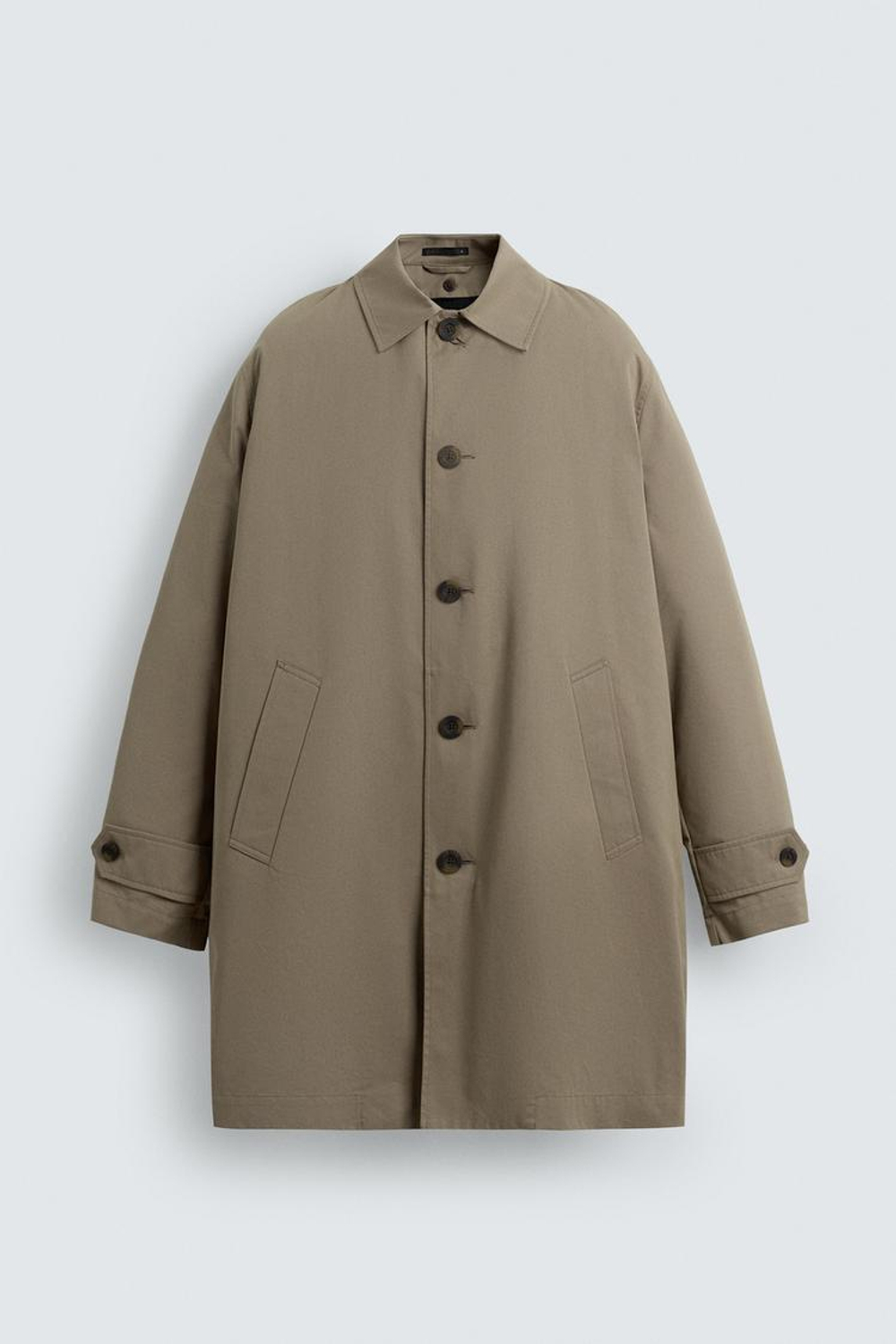 ZARA ТРЕНЧ С ОТСТЕГИВАЮЩЕЙСЯ ПОДКЛАДКОЙ, БЕЖЕВЫЙ