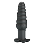 Черный анальный вибростимулятор Imron - 11 см. (Цвет: черный)