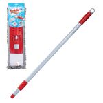 Швабра КОМПЛЕКТ черенок 75-130 см + флаундер 50 см + МОП микрофибра СИНЕЛЬ (ТИП К), PERKLIN (ПЕРКЛИН), 700983